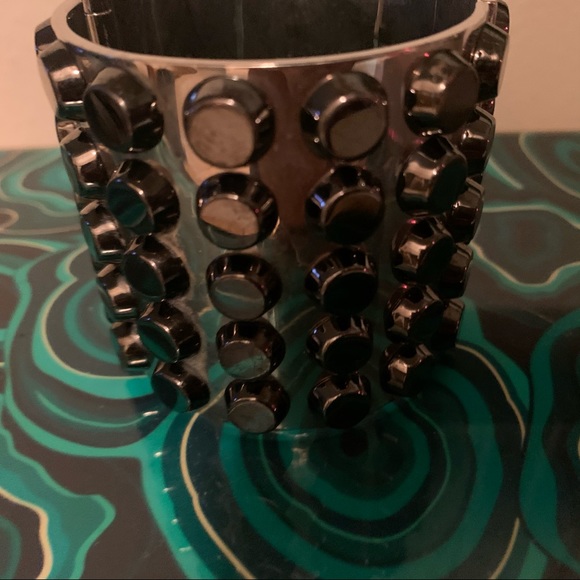 BE BOLD • Reed Krakoff T-Bar Studded Cuff - Picture 2 of 6